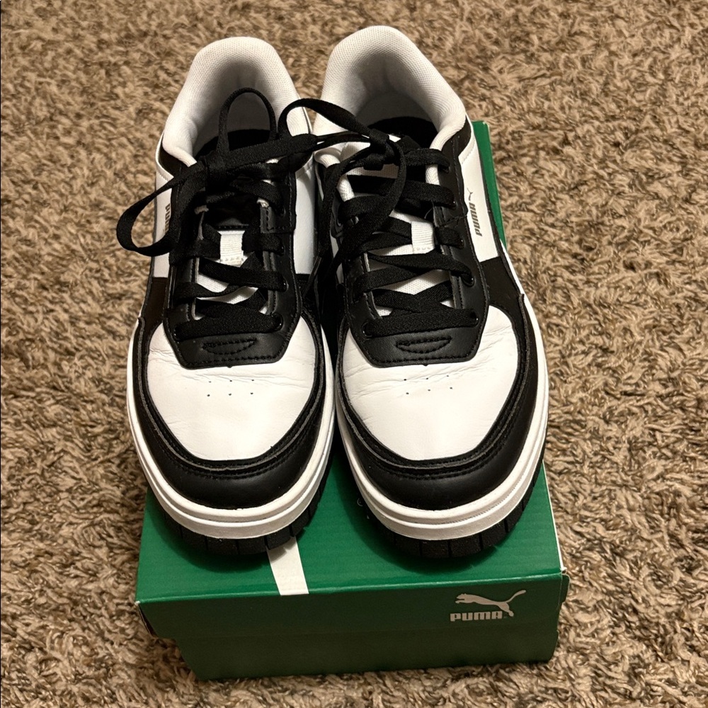 Puma Women’s Cali Dream Size 8 Sneakers Black & White - Picture 2 of 7
